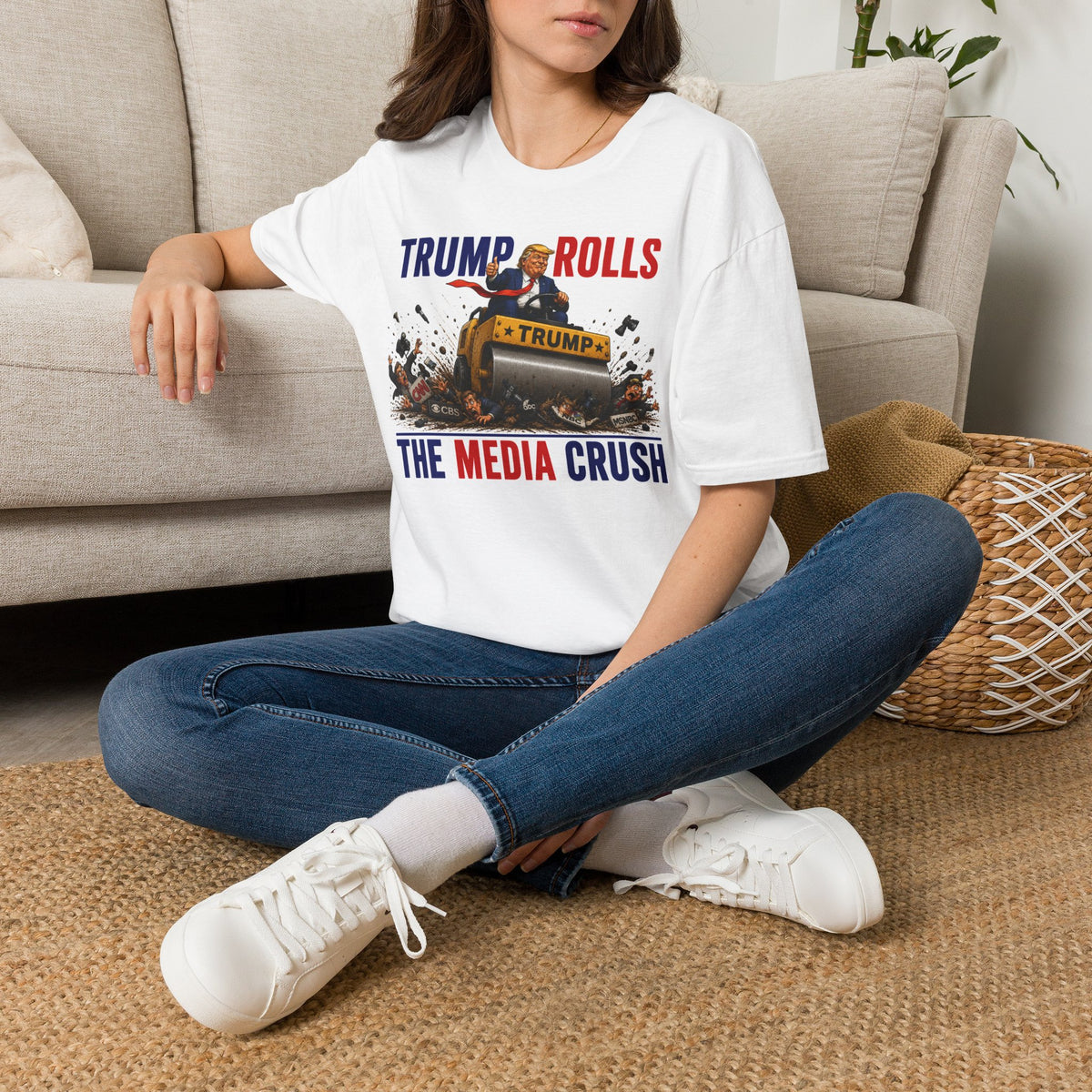Trump Rolls the Media Crush T-Shirt