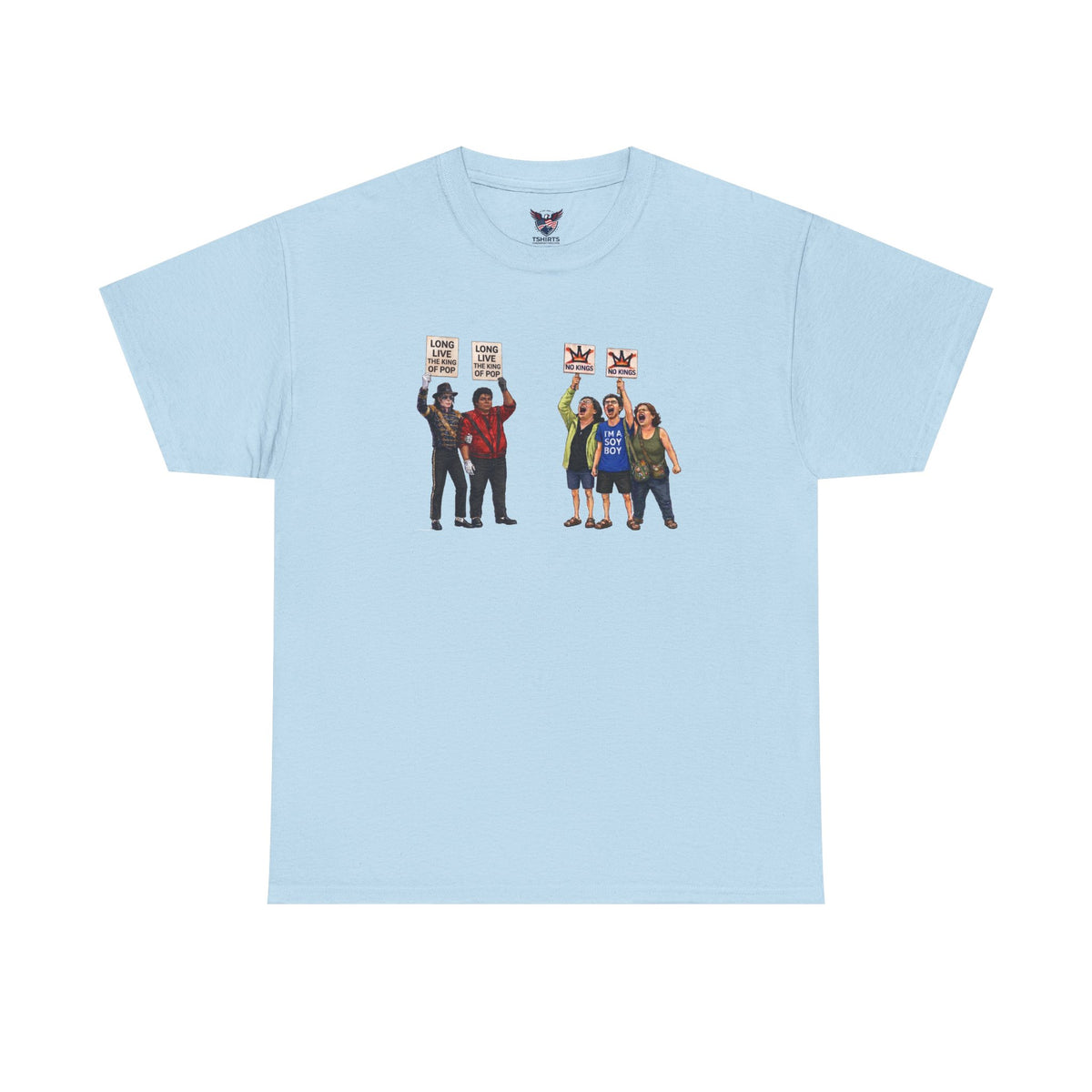 King Protesters Holding Signs T-Shirt | Social Justice Illustration Tee