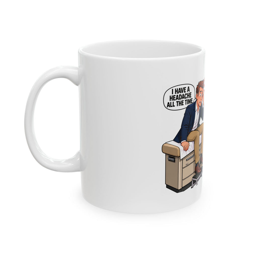 CWE Exposure Patient: Chronic Woke Exposure 1oz/15oz Ceramic Mug — Funny ‘Woke Exposure’ Doctor Cartoon