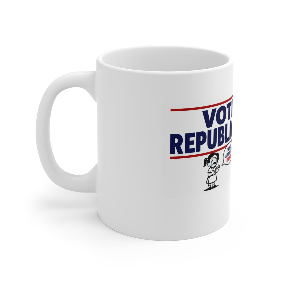 Vote Republican Protect Family Values Mug – Conservative Political Novelty Ceramic Coffee Cup