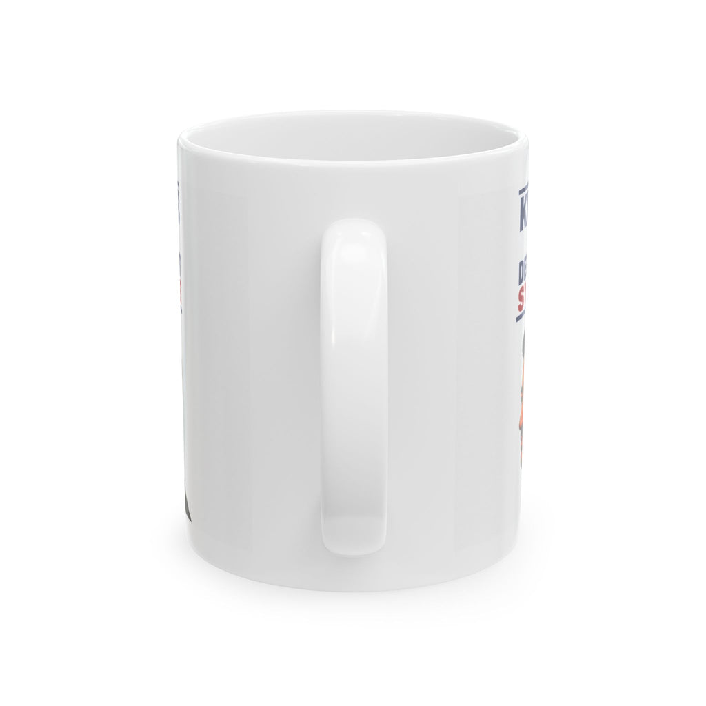 Political Caricature Mug — KIMMEL'S "Trump Derangement Syndrome" Portrait Ceramic Coffee Cup (11oz/15oz)