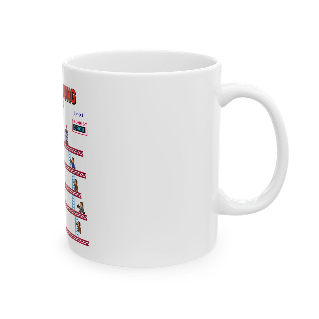 Trump Kong Retro Video Game Ceramic Mug (11oz, 15oz) — President Trump Political Parody Coffee Cup