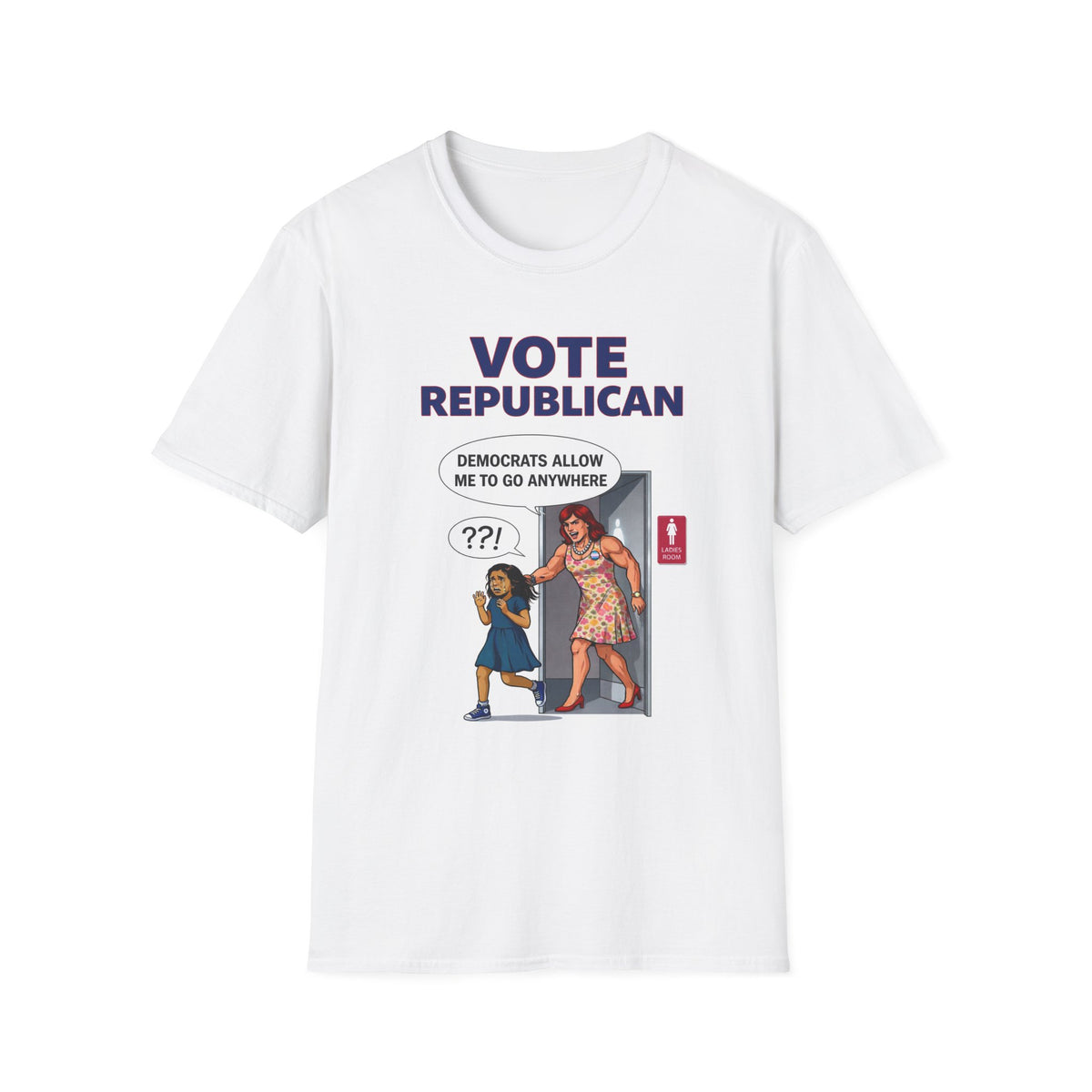Vote Republican T-Shirt | Political Cartoon, Pro-Republican Statement
