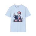 Trump 45 47 Pointing Graphic T-Shirt | Patriotic MAGA America First Apparel | Conservative Republican Pride Tee