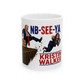 Trump Satire Political Cartoon Ceramic Mug - Funny Fake News Media Humor Coffee Cup