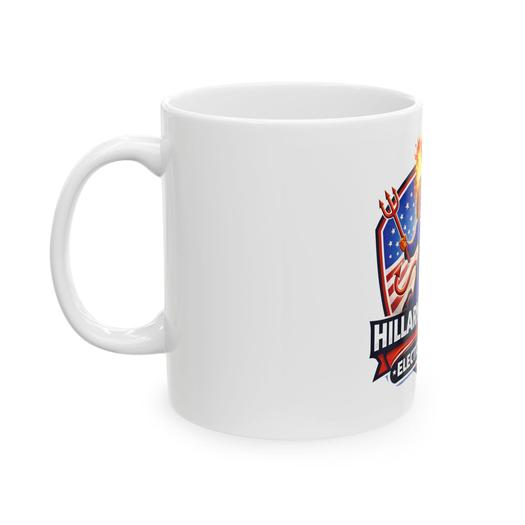 Hillary Clinton's Election Night 2016 Reaction Political Satire Cartoon Mug | Election Night 2016 Reaction