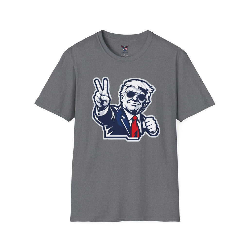 Vintage President Trump Peace Sign T-Shirt — Patriotic Trump Graphic Tee