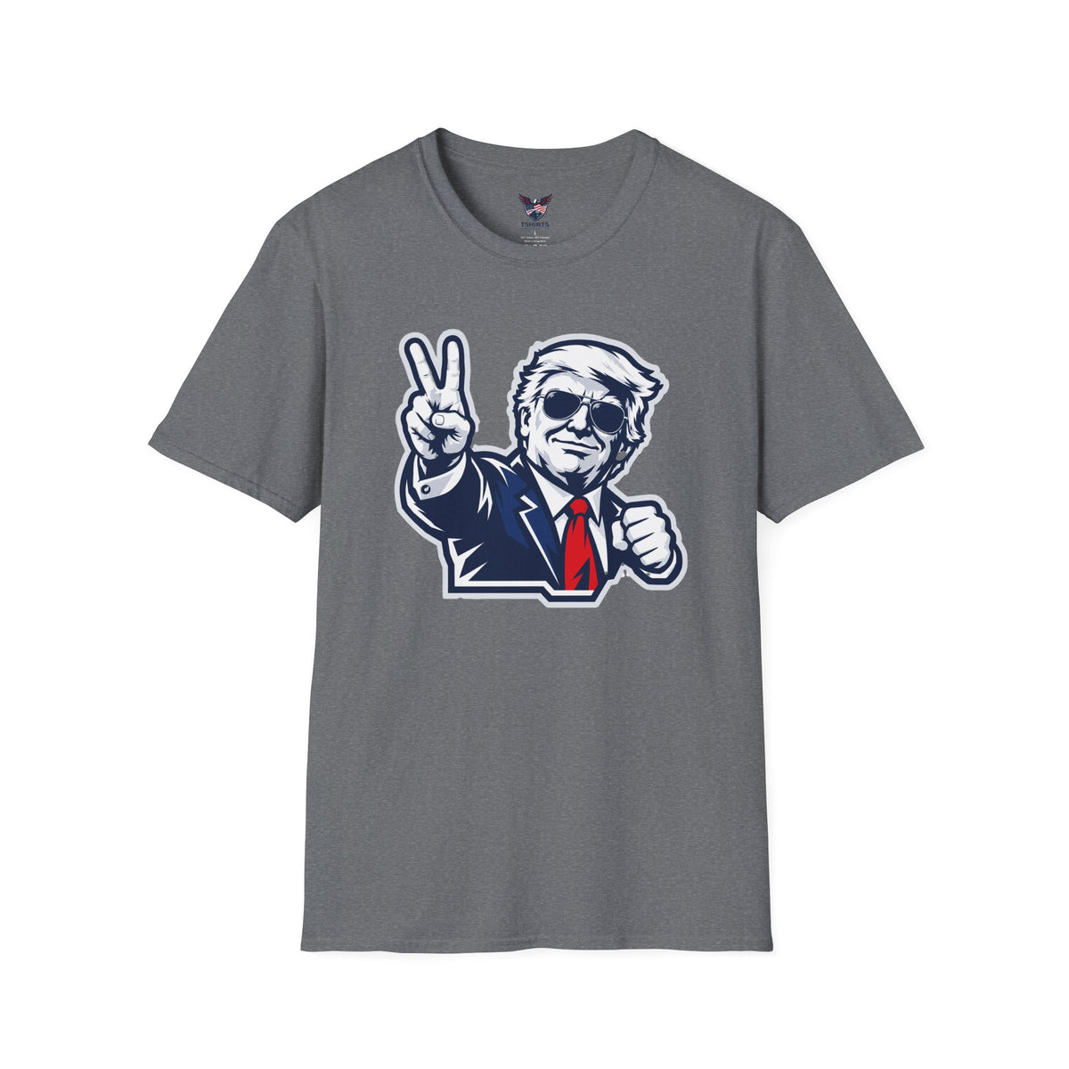 Vintage President Trump Peace Sign T-Shirt — Patriotic Trump Graphic Tee