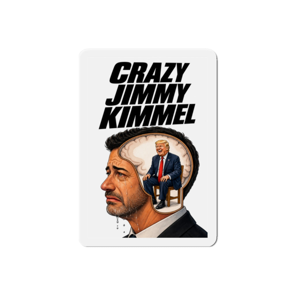 Trump Derangement Syndrome illustration Magnet | Political satire die-cut magnet