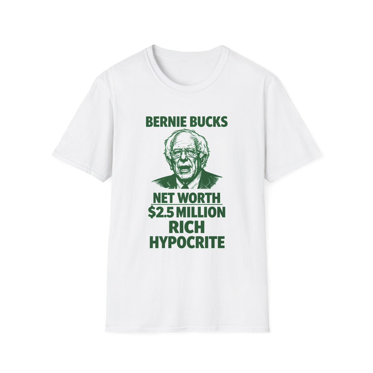 "Trump Patriot Shirt | America First T-Shirt | Conservative Republican Apparel | God Family Country Tee" | anti-woke tshirt | Bernie Bucks graphic T-Shirt | Political satire tee, Net Worth 2.5M...