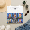 T-Shirt — 'The Grumpy Bunch' Cartoon Character Graphic Tee