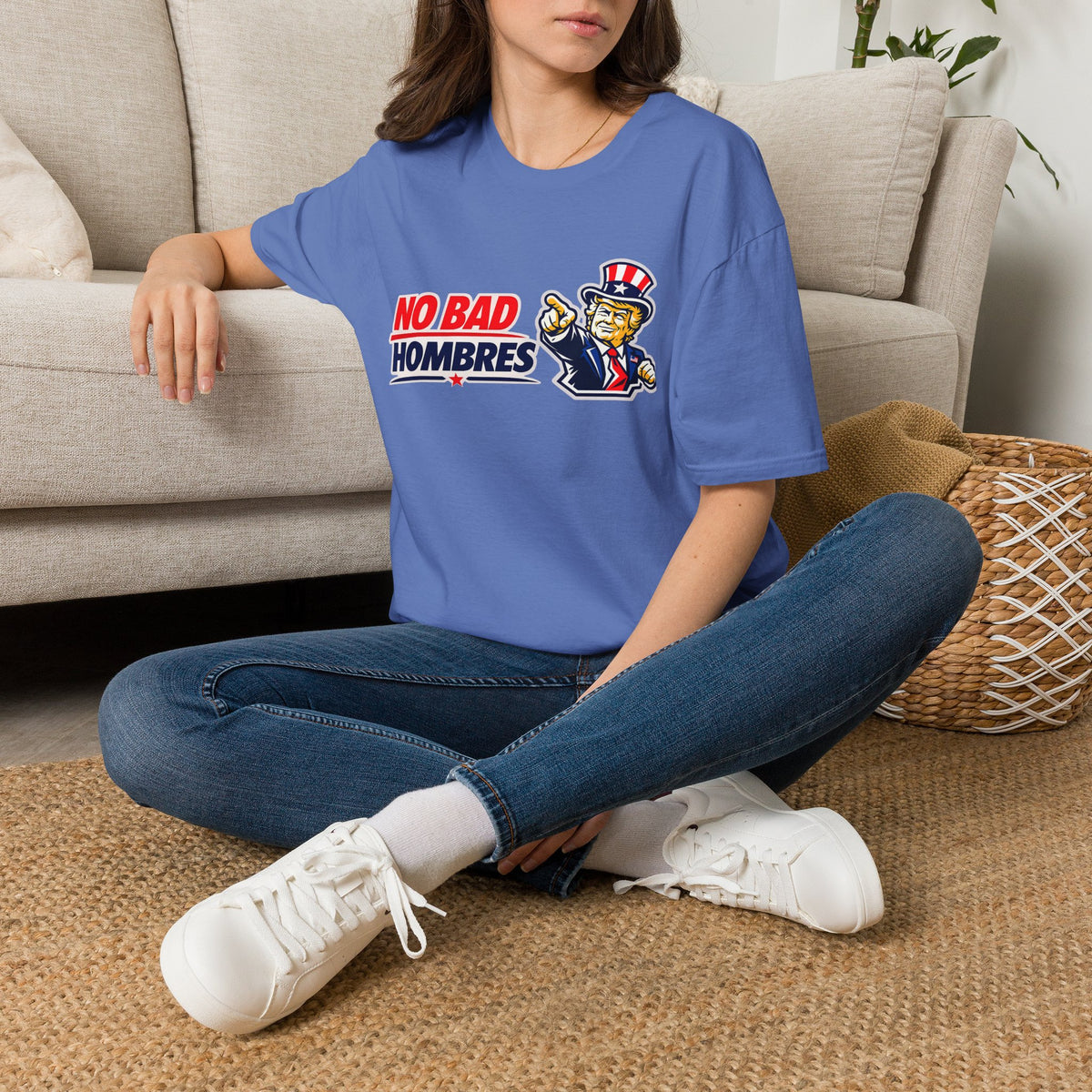 T-Shirt — TRUMP "No Bad Hombres" Patriotic Graphic Tee