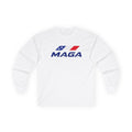 Long Sleeve Tee - MAGA Logo Patriotic Red White & Blue - The Conservative Brand
