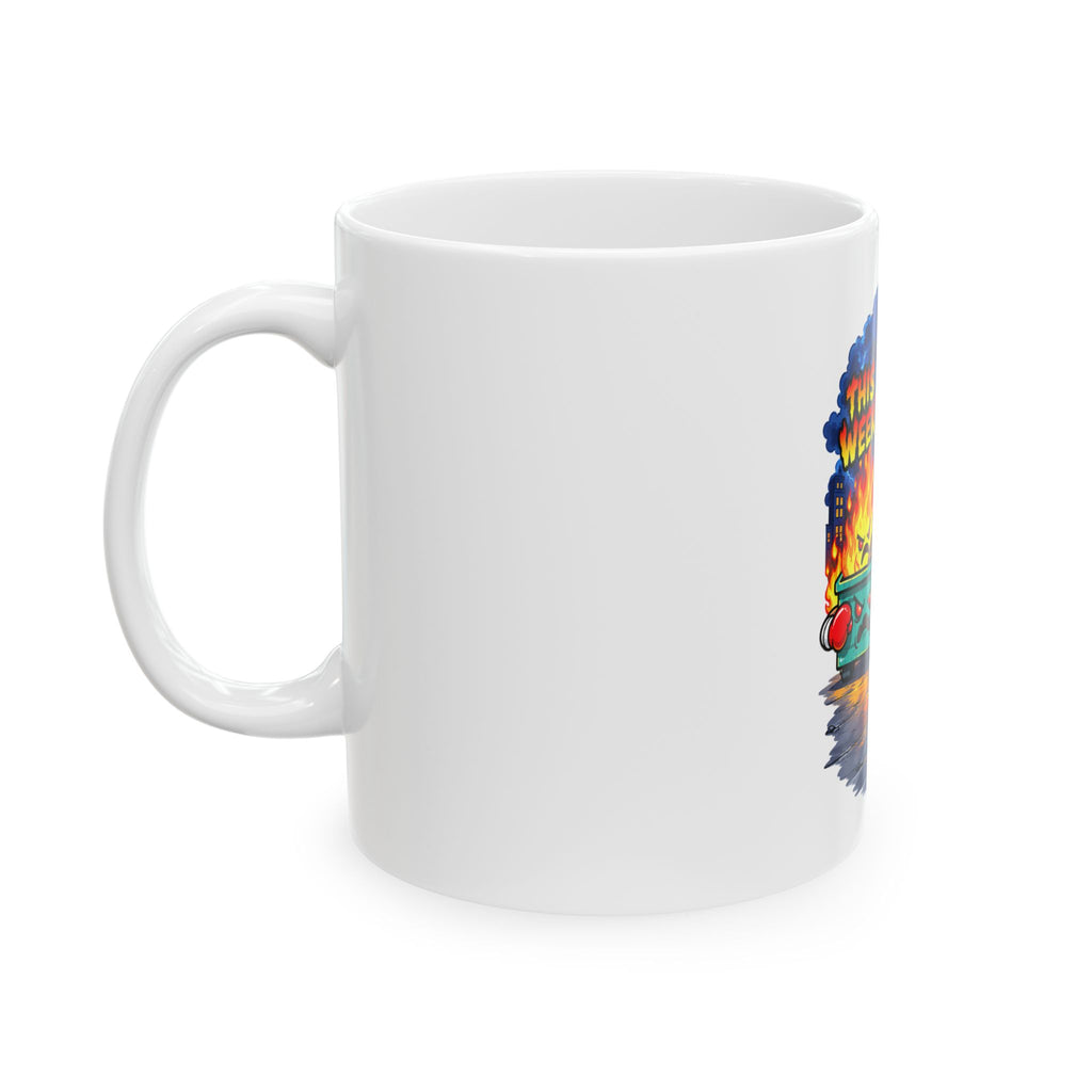 Surviving Last Week Ceramic Mug – Funny ‘This Week vs Me Surviving Last Week’ Coffee Cup (11oz/15oz)