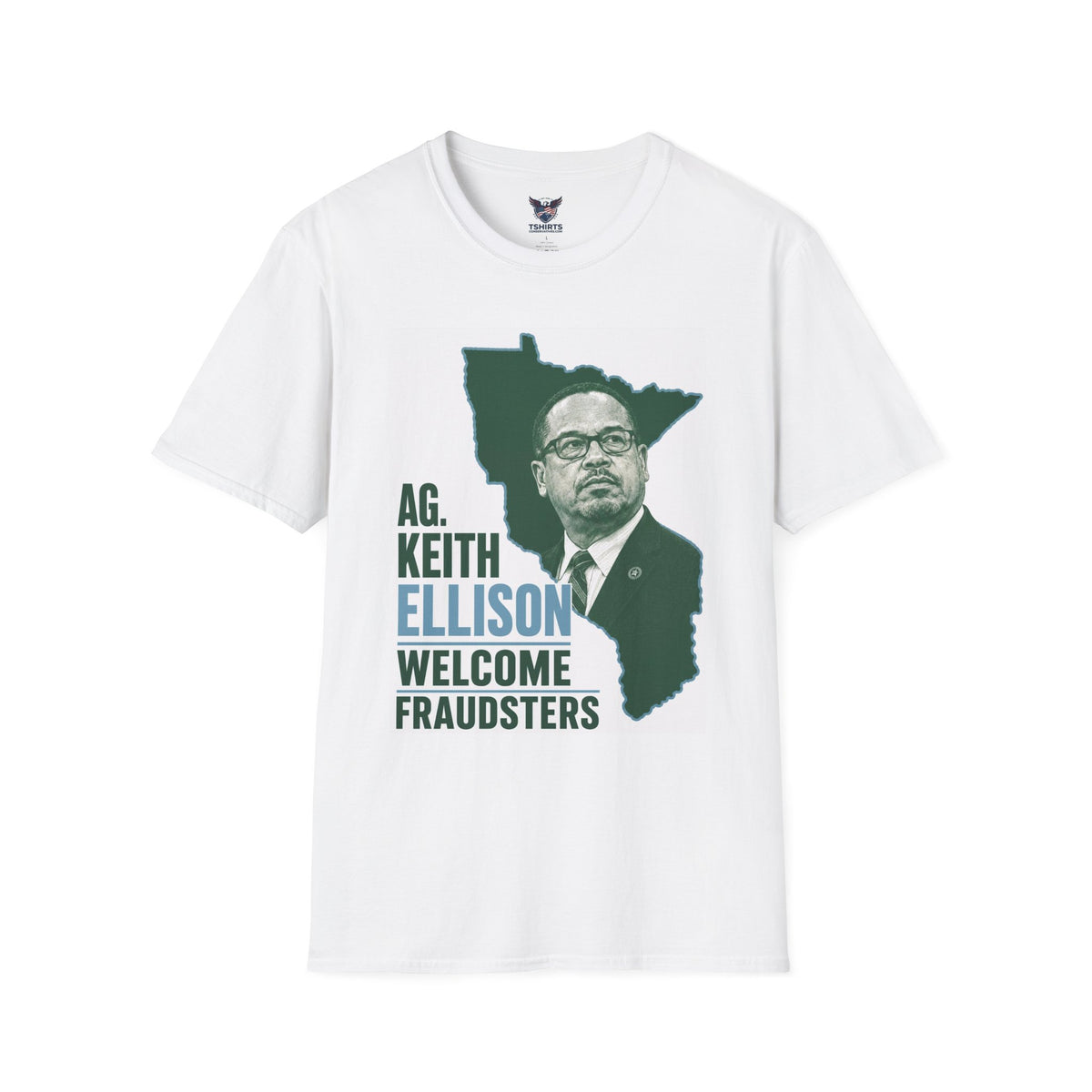 Keith Ellison Satire Political Minnesota Silhouette T-Shirt | Political Statement Tee