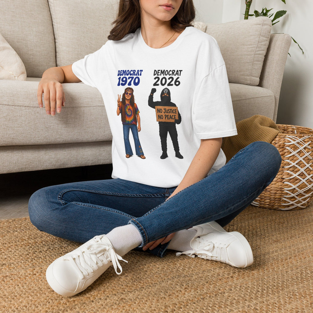 "Trump Patriot Shirt | America First T-Shirt | Conservative Republican Apparel | God Family Country Tee" | anti-woke tshirt | 1970 Hippie vs 2026 Protester T-Shirt | Democrat 1970 2026, No Justice No...