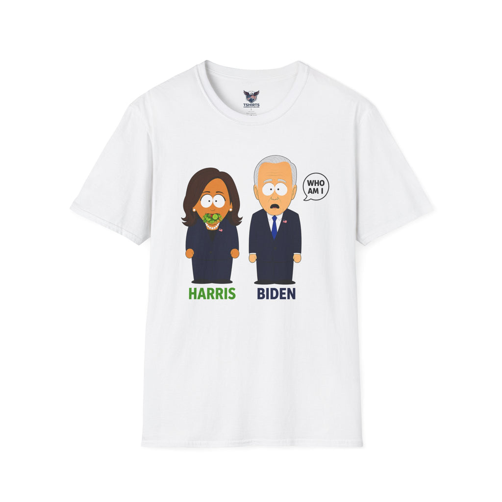 "Trump Patriot Shirt | America First T-Shirt | Conservative Republican Apparel | God Family Country Tee" | anti-woke tshirt | Harris Biden Cartoon Characters T-Shirt | Political Parody Tee
