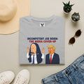 Political Cartoon T-Shirt — "Incompetent Joe Biden? The Media Cover-Up" Graphic Tee