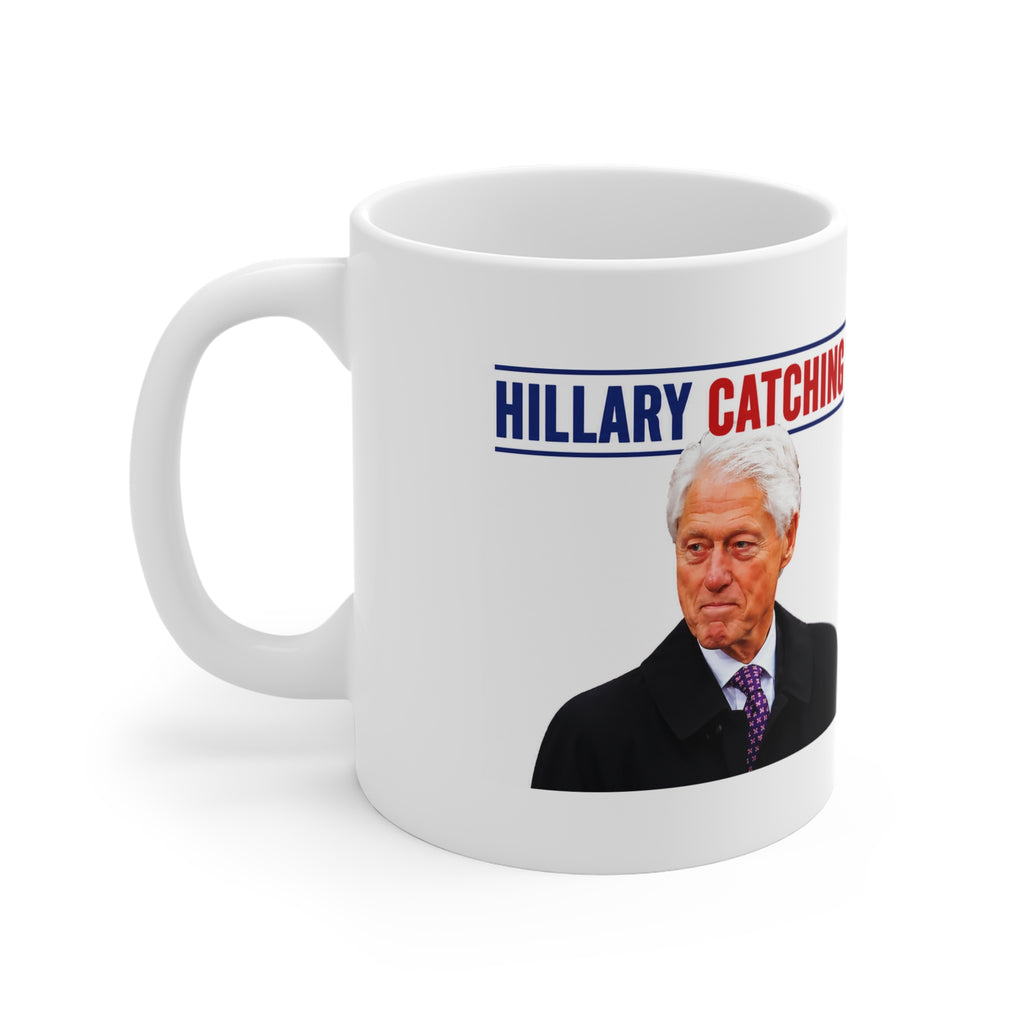 Funny Bill and Hillary Clinton Political Satire Novelty Coffee Mug – Humorous Presidential Gag Gift Ceramic Cup