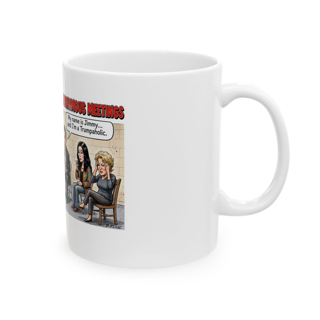 Hollywood Trumpaholic Anonymous mug | Political Cartoon Coffee Cup