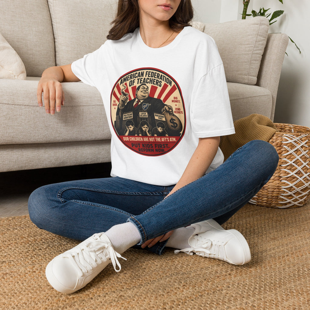 "Trump Patriot Shirt | America First T-Shirt | Conservative Republican Apparel | God Family Country Tee" | Anti Woke |American Federation of Teachers Propaganda Style T-Shirt | Political Union Teacher...