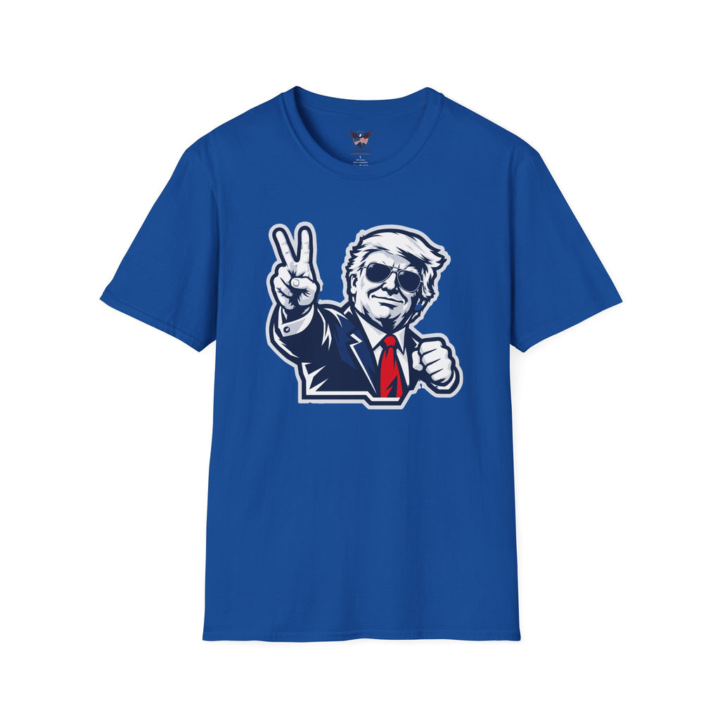 Vintage President Trump Peace Sign T-Shirt — Patriotic Trump Graphic Tee