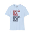Disney 1980 vs 2026 Economic Satire T-Shirt | Anti-Inflation & Middle Class Political Graphic Tee
