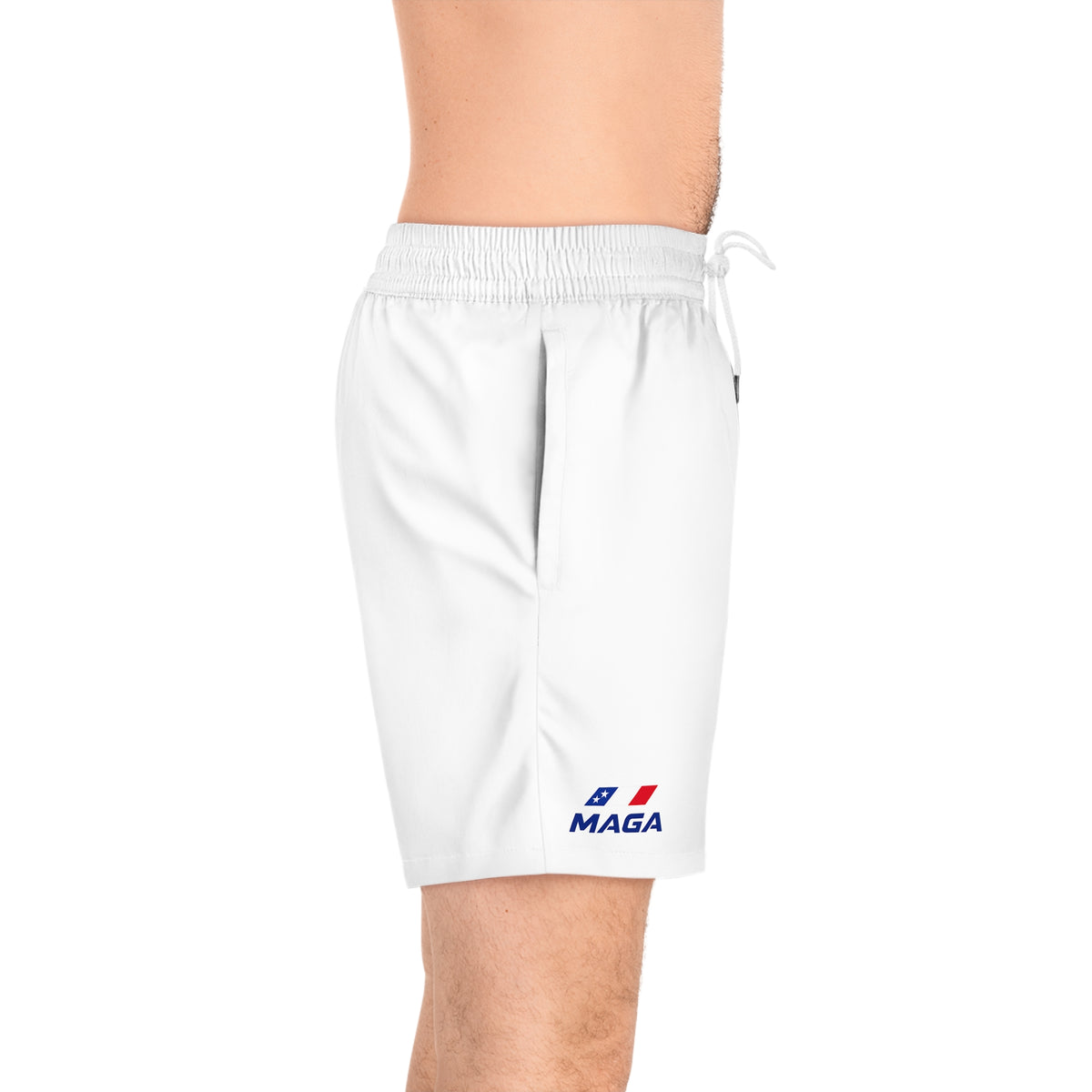 Swim Shorts — MAGA Logo Men's Mid-Length Beach Trunks  - The Conservative Brand
