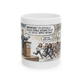 Eric Swalwell Intern Announcement Sparks Panic Cartoon Mug | Political Satire Coffee Cup