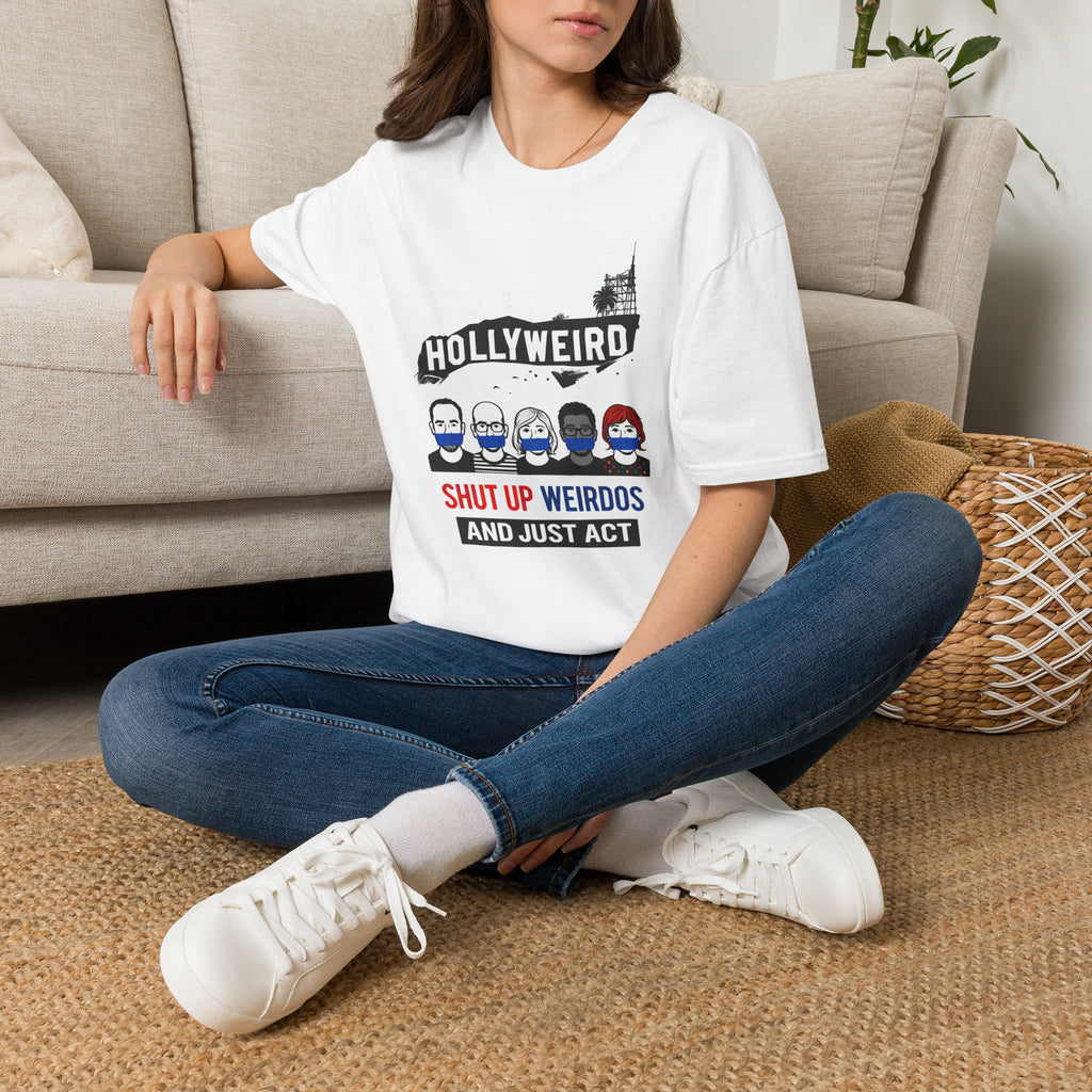"Trump Patriot Shirt | America First T-Shirt | Conservative Republican Apparel | God Family Country Tee" | anti-woke tshirt | Hollyweird Cartoon Faces Shut Up Weirdos T-Shirt | Funny Movie Parody...