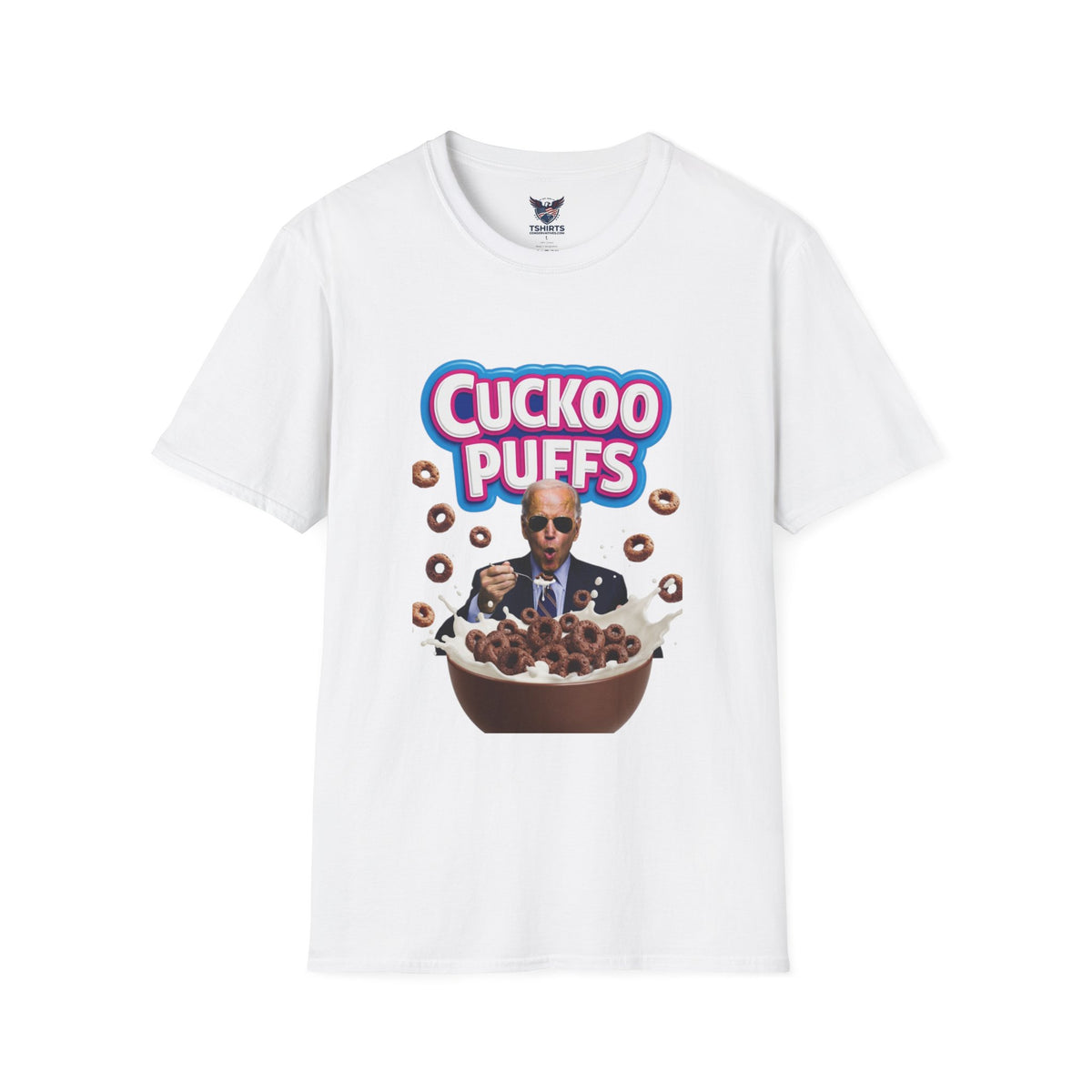 Cuckoo Puffs Graphic T-Shirt — Funny Cereal Parody Tee