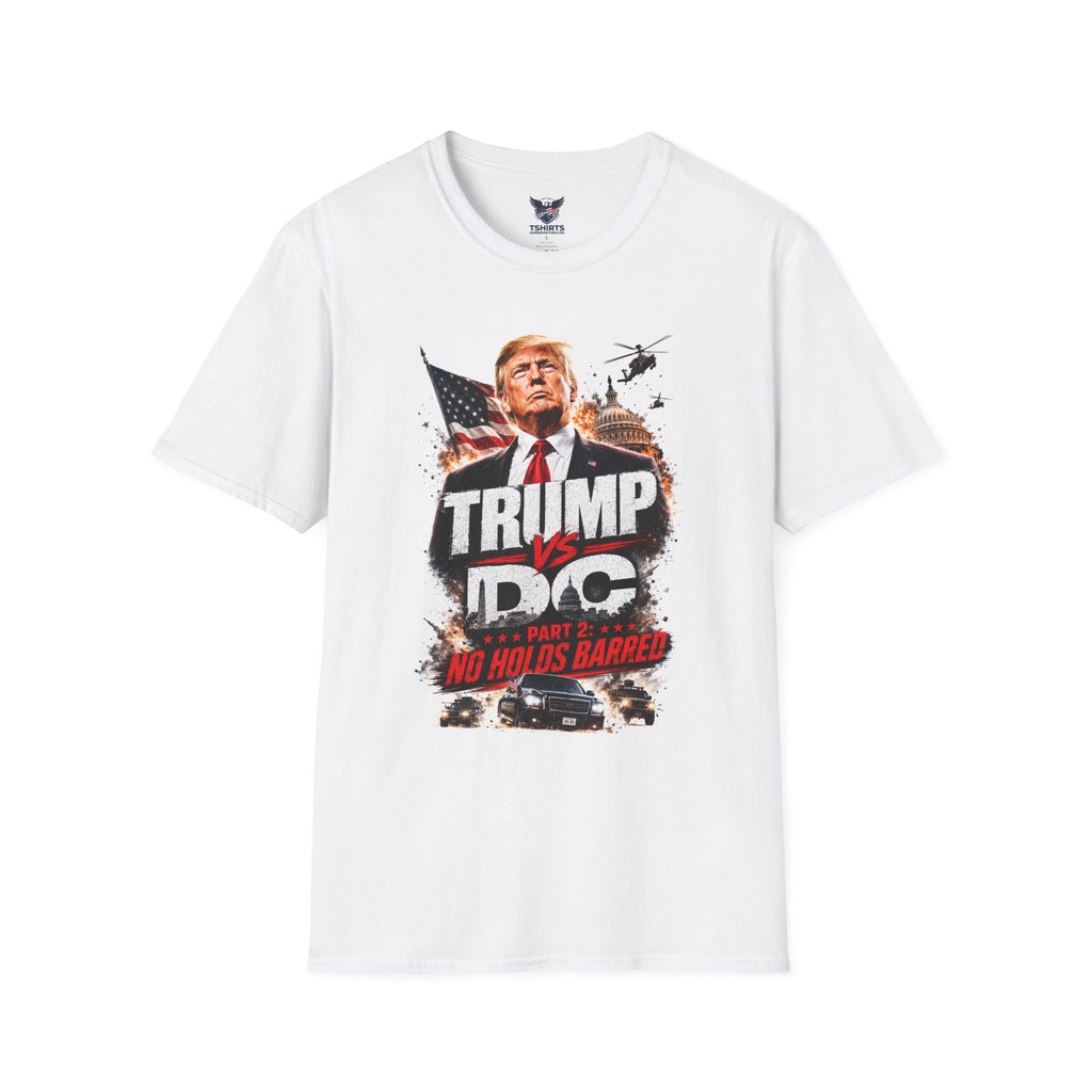 Political T-Shirt — Bold Patriotic Graphic Tee with 'TRUMP' Design