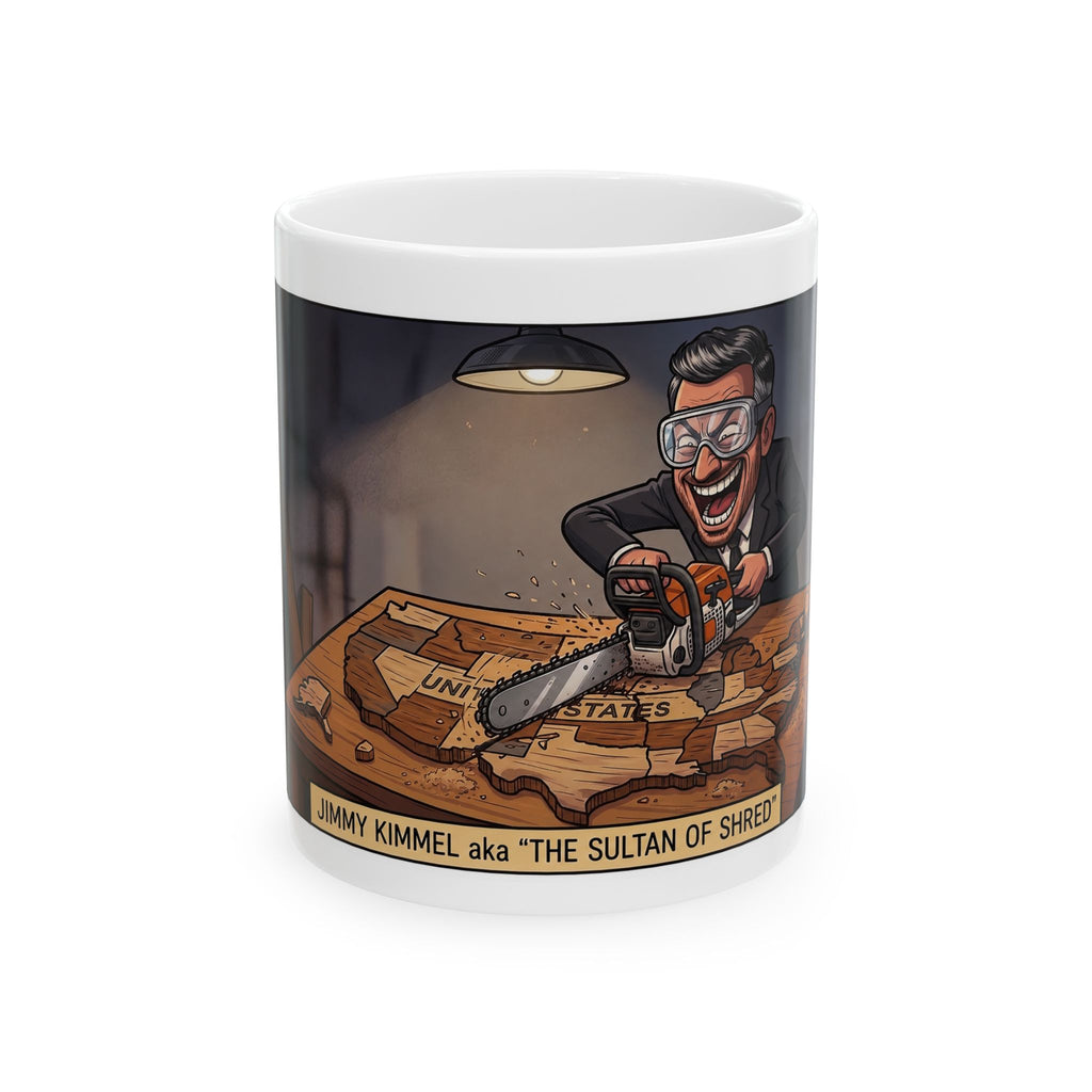 Jimmy Kimmel Breaking UP America Map Mug | Ceramic Mug