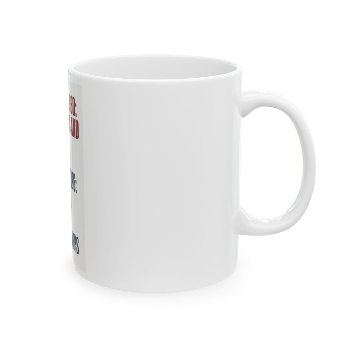 Democrats 1980 vs 2026 Political Satire White Ceramic Coffee Mug