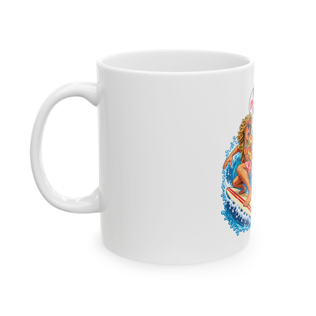 Moving to Florida SurferMug — "Dude, I’m Moving to Fla" Funny California Tax Escape Coffee Cup (11oz/15oz)