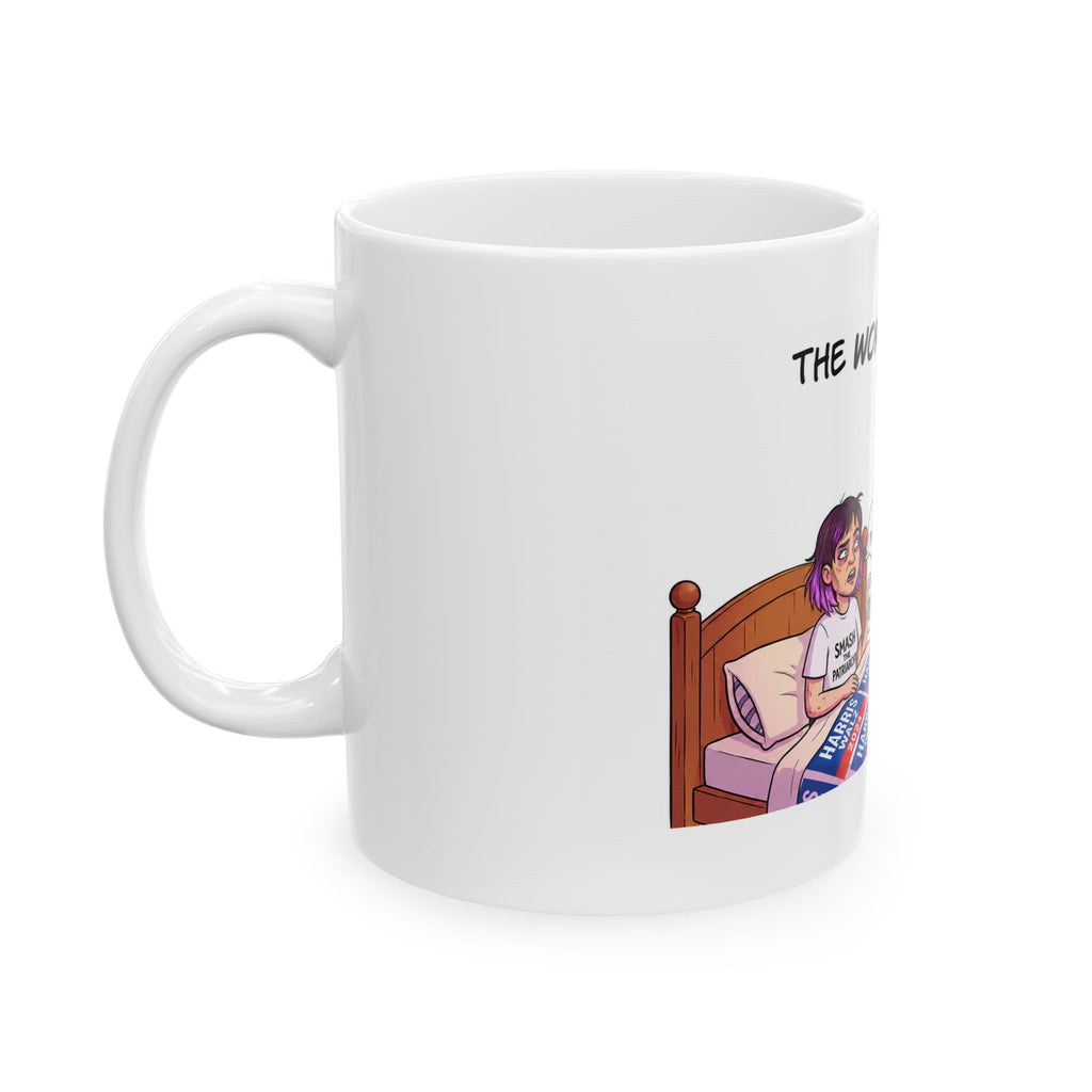 The Woke Exorcism Ceramic Mug (11oz/15oz) - Political Satire Coffee Cup
