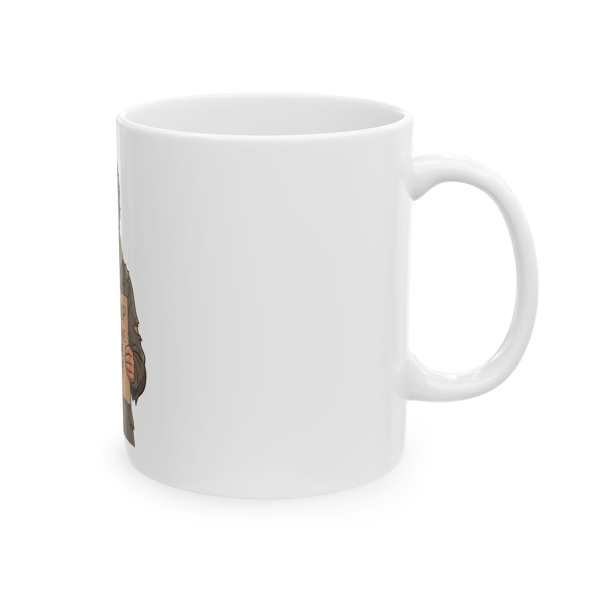 Funny Homeless Guy Mug — "No Prenup She Got the Goldmine I Got the Shaft" Ceramic Coffee Cup