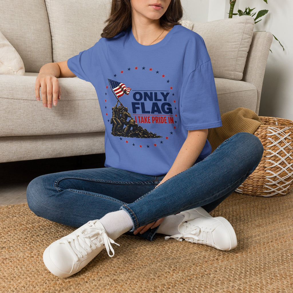 T-Shirt — "Only Flag" Patriotic American Flag Shirt