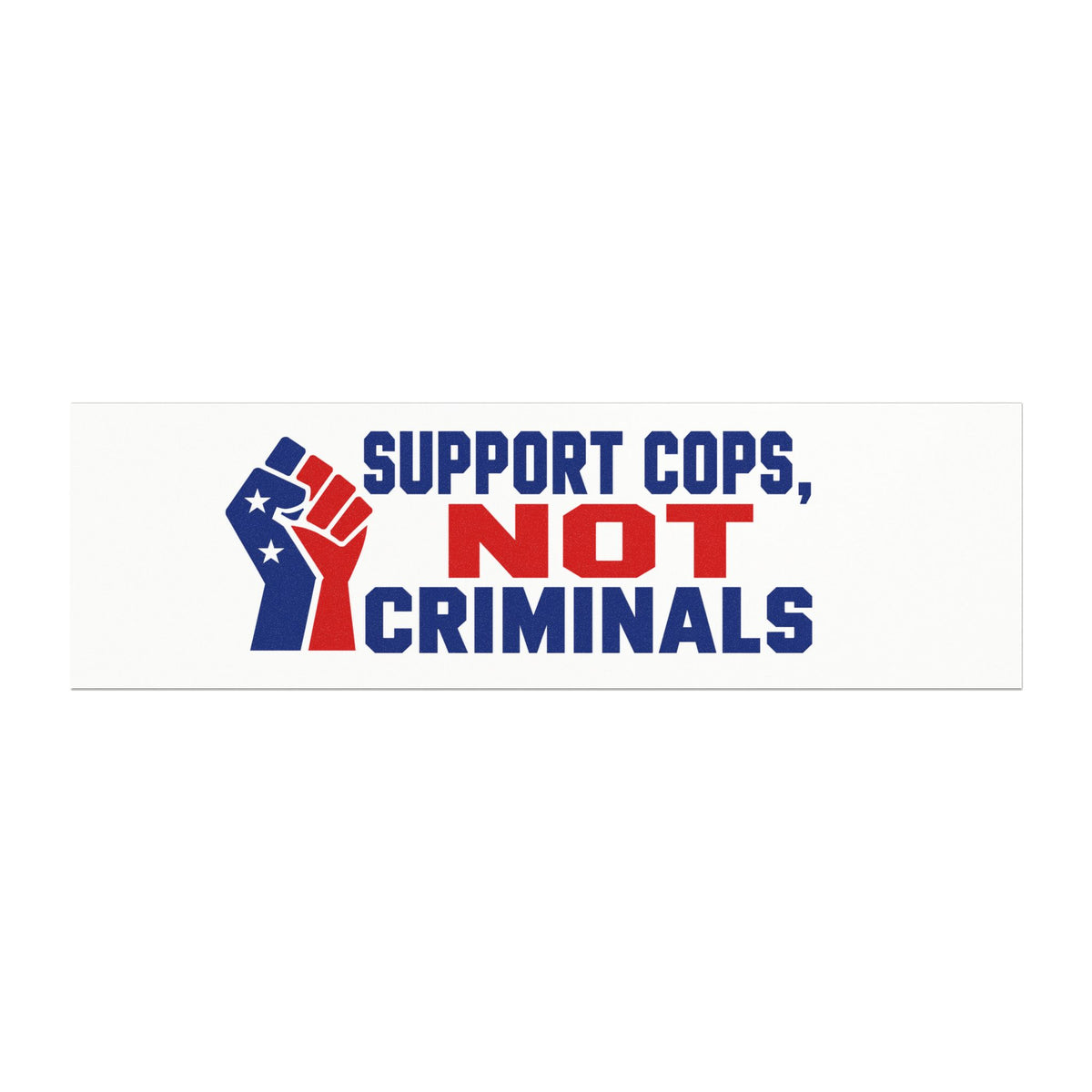 Support Cops Car Magnet | Patriotic Fist Design
