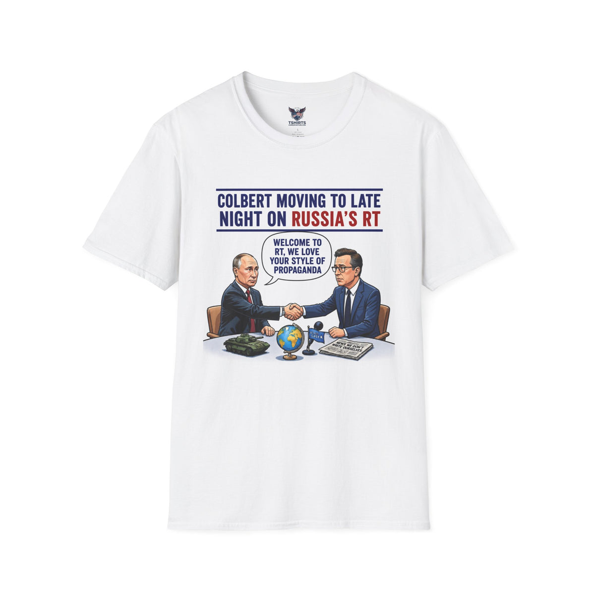 Colbert Moving to Late Night on Russia's RT T-Shirt | Political Satire