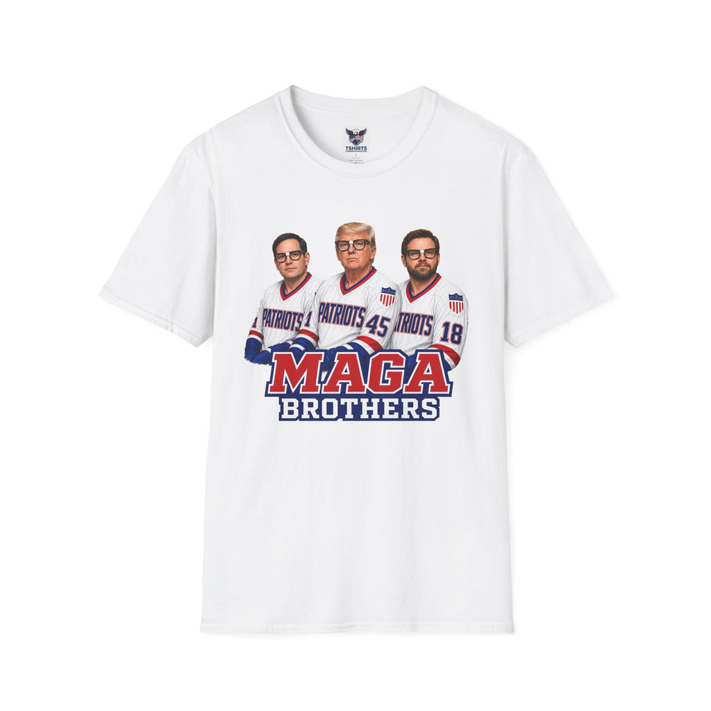MAGA Brothers T-Shirt — Rubio, Trump, Vance Hanson Brothers Patriotic Hockey Jersey Graphic Tee