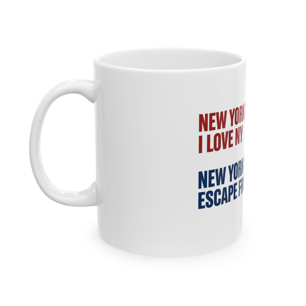 New York Slogan Comparison Mug | Ceramic Coffee Mug