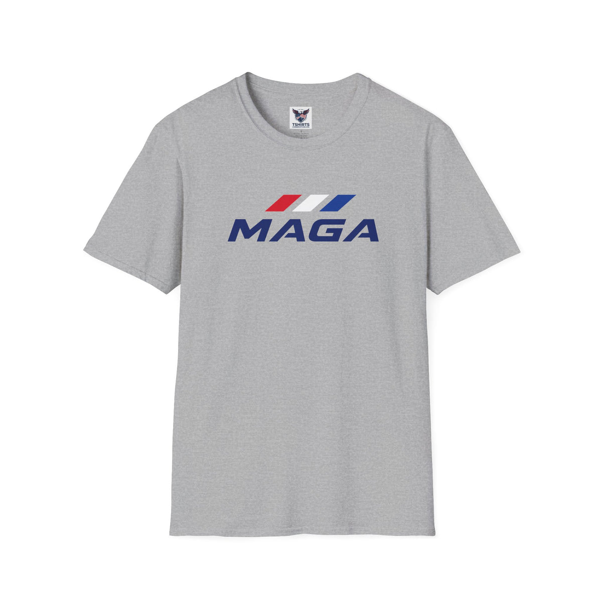 MAGA Patriotic T‑Shirt — Red White Blue Logo Tee - The Conservative Brand