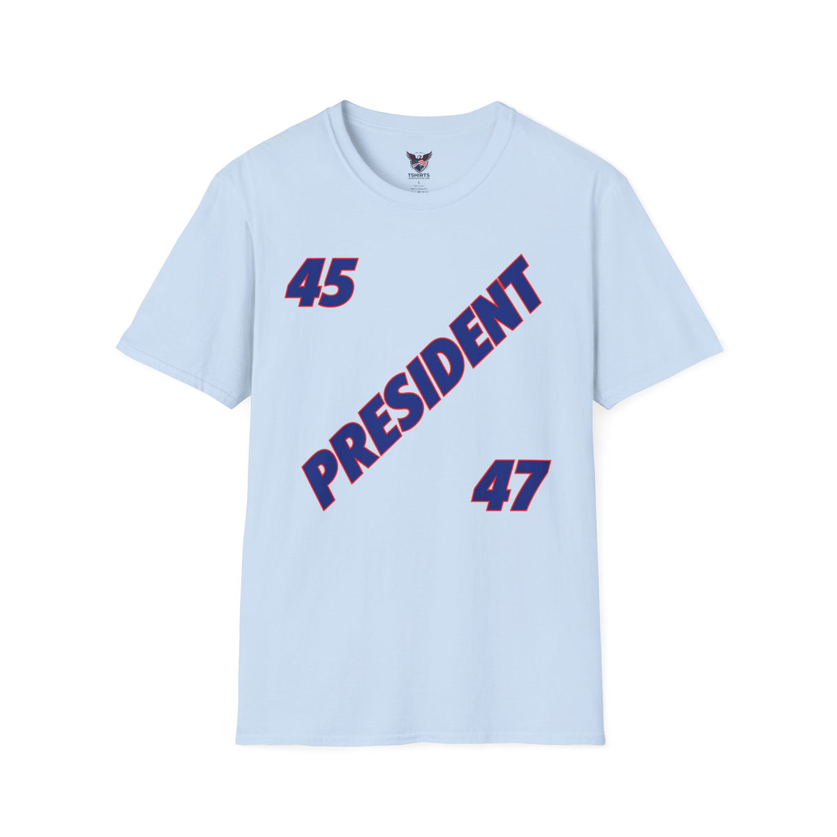 "Trump Patriot Shirt | America First T-Shirt | Conservative Republican Apparel | God Family Country Tee" | anti-woke tshirt | President 45-47 Diagonal Graphic T-Shirt