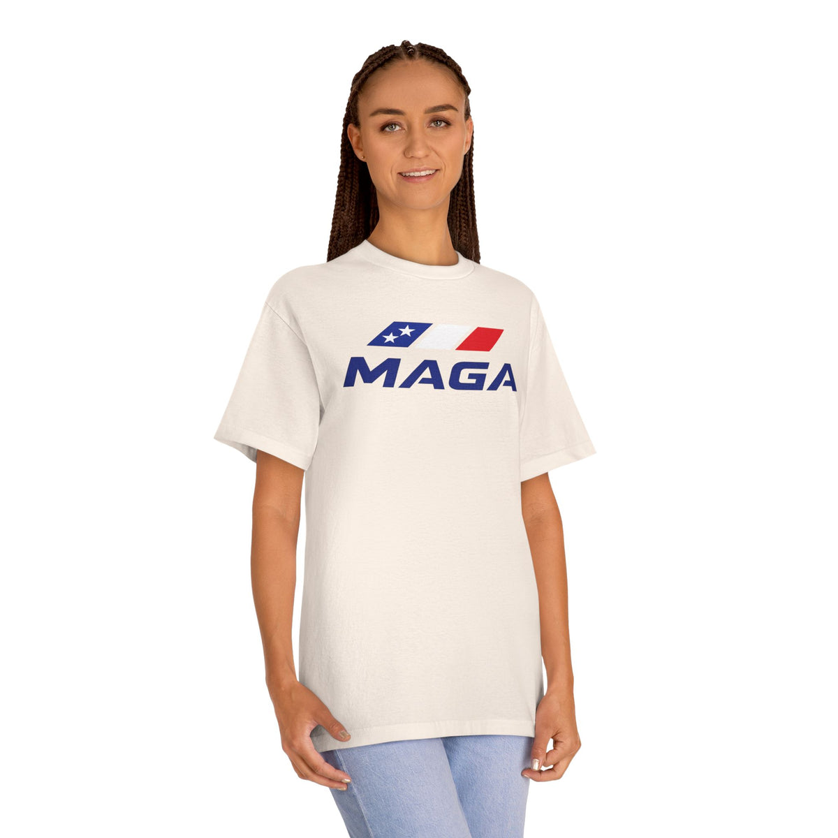 MAGA Patriotic Tee —The Conservative Brand Red White Blue Flag Logo Shirt