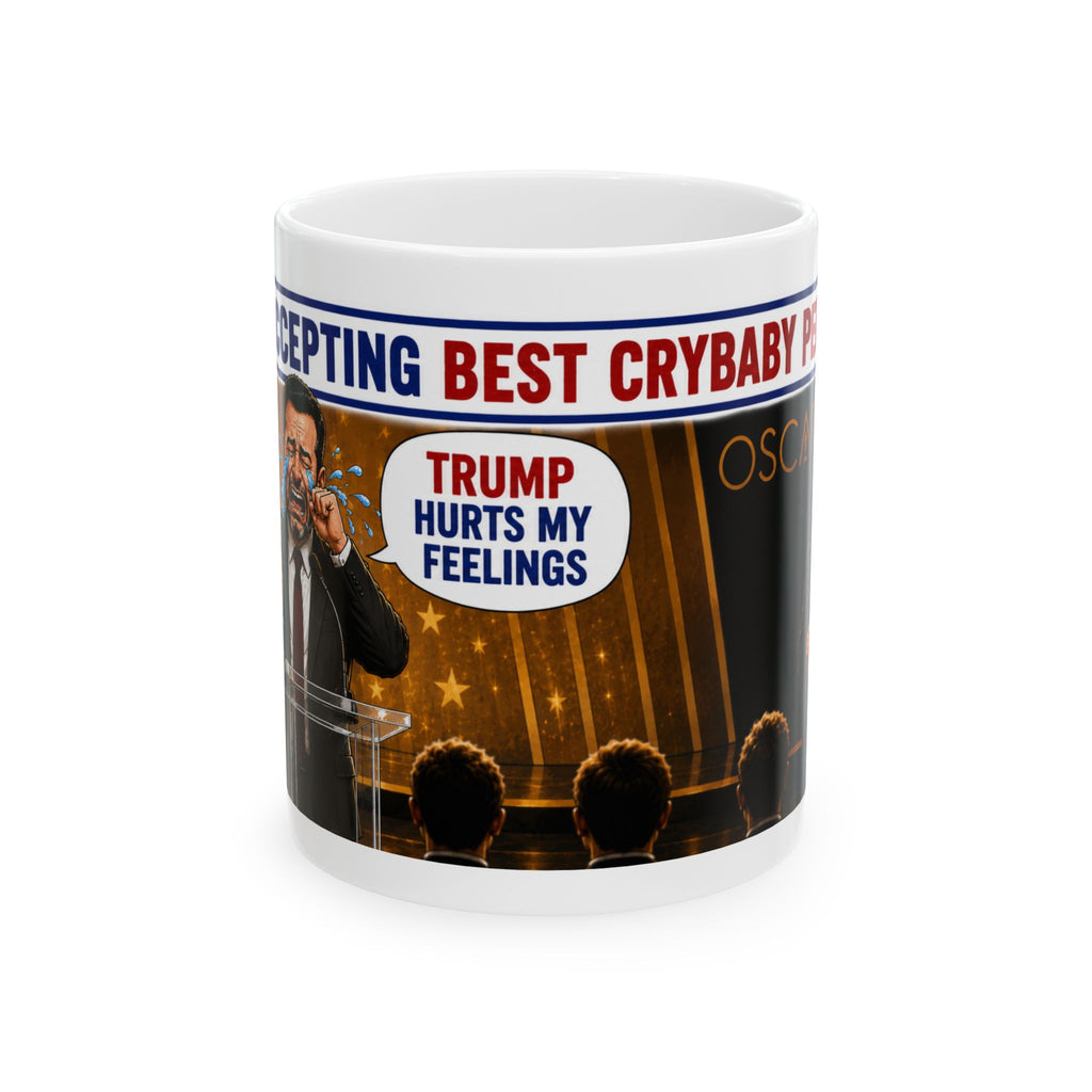 KIMMEL BEST CRYBABY PERFORMANCE Ceramic Mug — 'Trump Hurts My Feelings' Satirical Political Coffee Mug