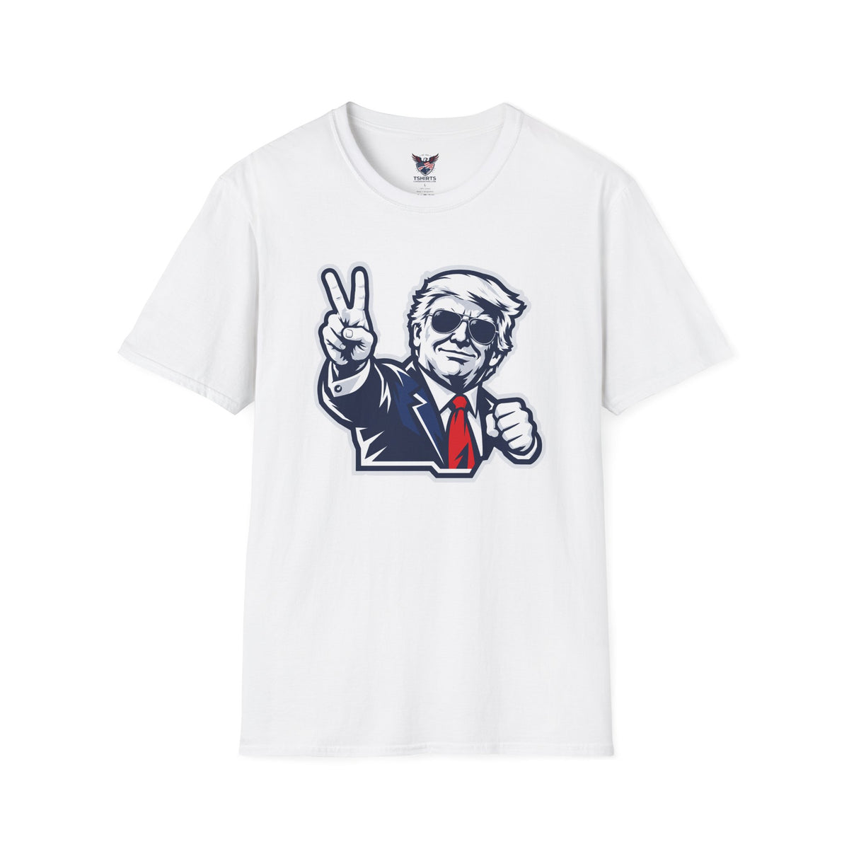 Vintage President Trump Peace Sign T-Shirt — Patriotic Trump Graphic Tee