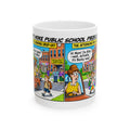 Boy Becomes Girl Mug — Humorous 'Woke Public School Problems' Cartoon for Parents & Teachers (11oz/15oz)