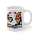 "Trump vs Harris 2024" Political Satire 11oz Coffee Cup