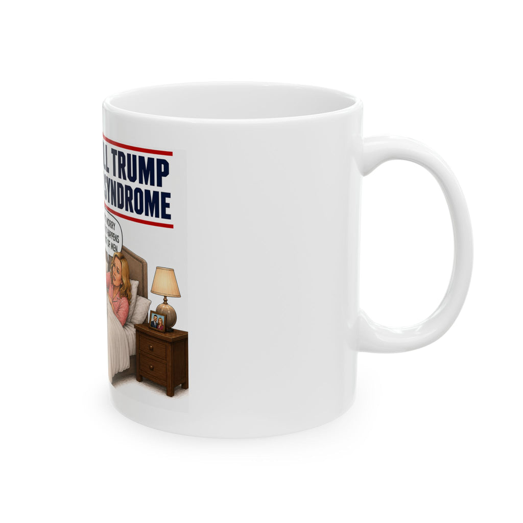 Kimmel: Full Trump Derangement Syndrome Mug | Political Cartoon Ceramic Mug